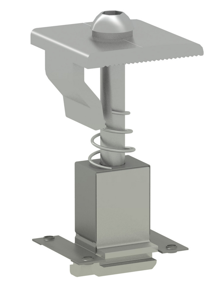 Clenergy PV-ezRack, Akashi Clamp for Frame Height 30-46mm with Grounding Clip