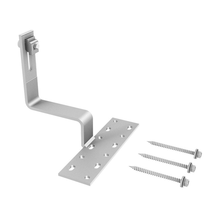 Clenergy PV-ezRack SolarRoof, Tile Interface, Buildex Wood Screw 6.3×65