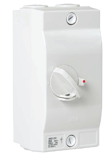 ABB 32 Amp 2 Pole (Single Phase) IP66 Isolator Switch