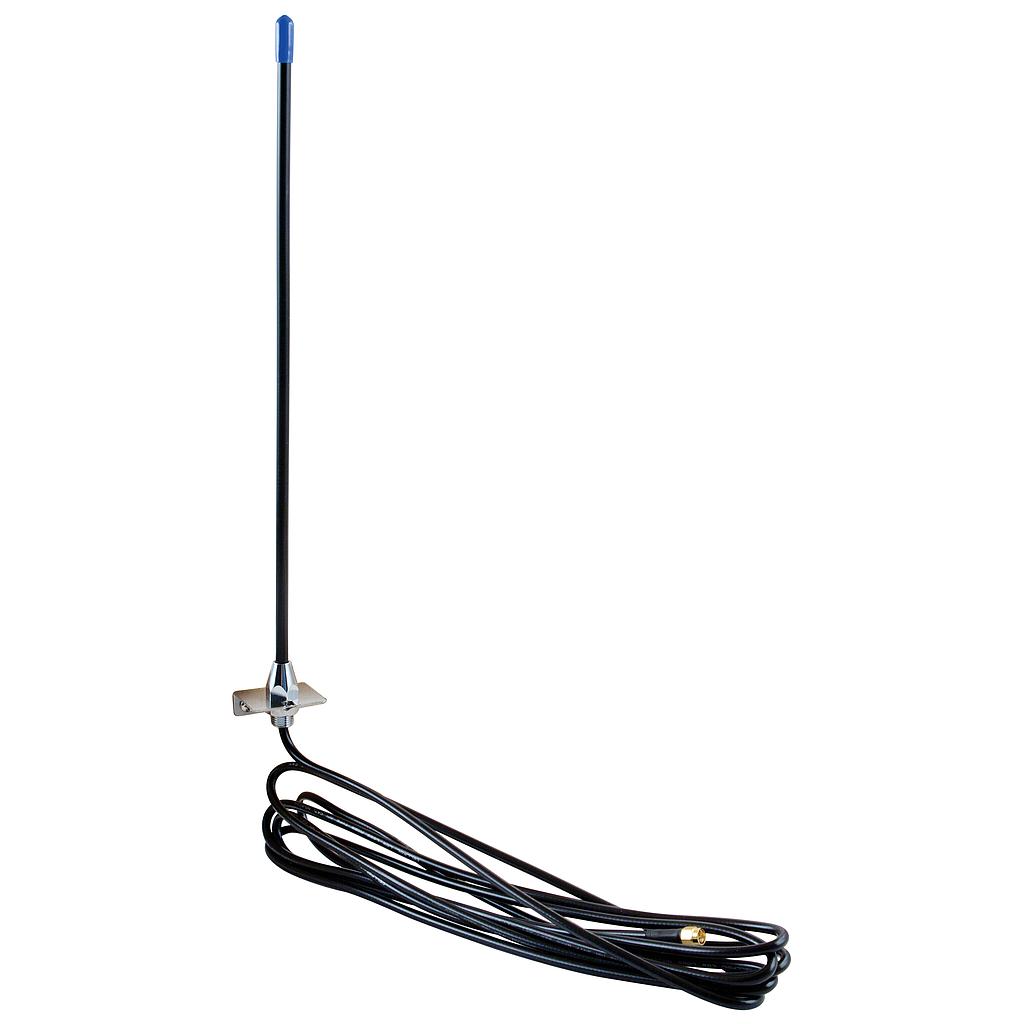 433MHz Medium Range Helical Whip Antenna with Coaxial cable and SMA connector - 38cm / 4.5dBi