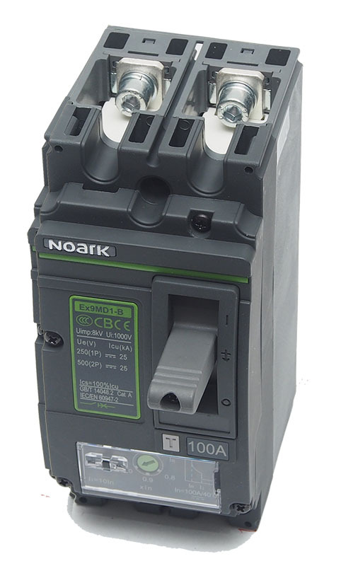 [N28708] Noark 100A Ex9MD1B DC Moulded Case Circuit Breaker MCCB 2 Pole 25kA (852895)