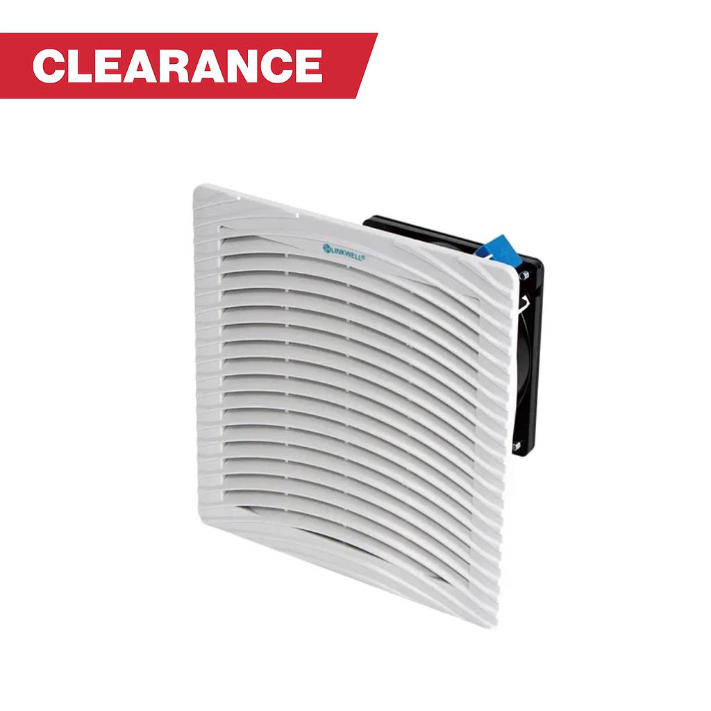 [FK5523.230] CLEARANCE PowerPlus Filter and vent with fan for cabinet IP54 (RAL705) - Multi direction (simply flip fan). 240VAC