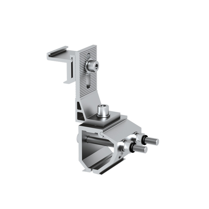 [ER-I-34/05A/EZC] Clenergy PV-ezRack SolarRoof Brooklyn Universal Klip-lok Clamp pre-assembly with Tin Interface A with ezClick module