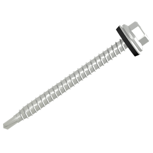 [US-6.3/70/C5-BW/BX] Clenergy Self-drilling Ponte Screw, Buildex 14-11 x 70 Hex Head Zips Climaseal 5 with 16 mm ABW