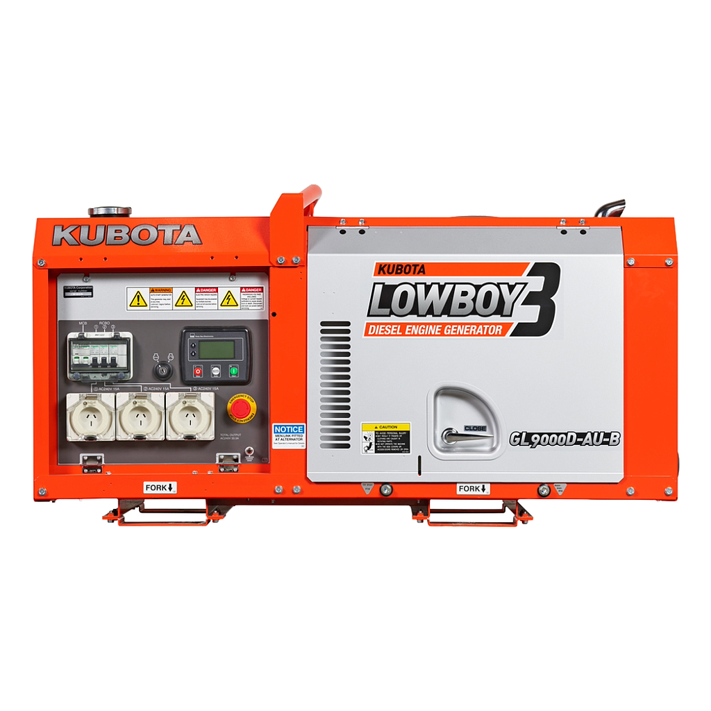 [GL9000D-AU-B] Kubota GL9000D-AU-B  8kVA Single Phase Diesel Generator