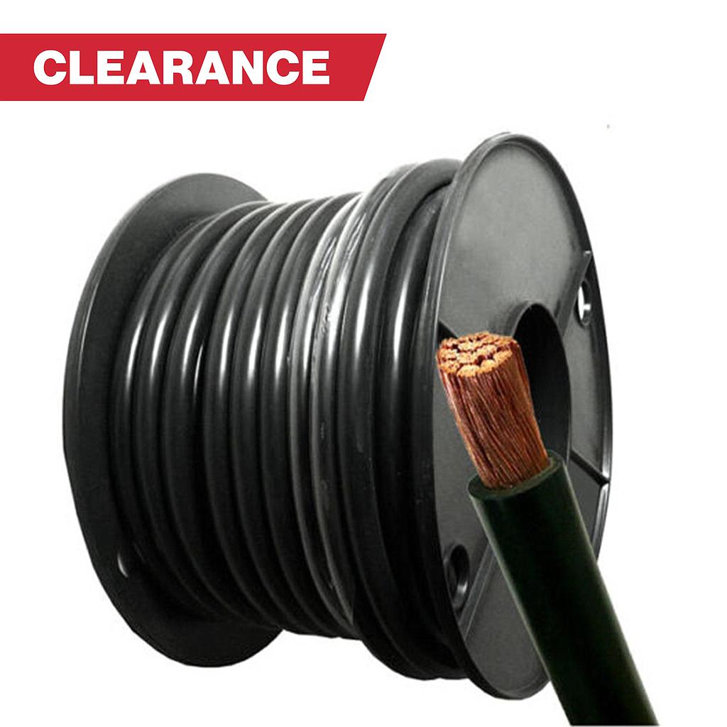 [SIPF25B] CLEARANCE AUSTECH 25mm2 Single Core DC Cable - V90HT Black Per Metre