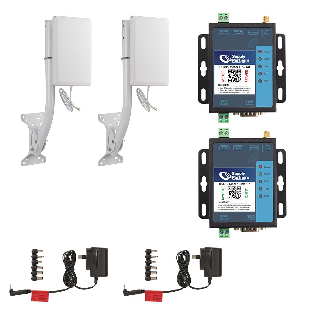 [RS485WIFI-PACK] Supply Partners Wireless Meter Link Package (Includes Transmitter/Receiver, High Gain Antennas & Power Supplies)