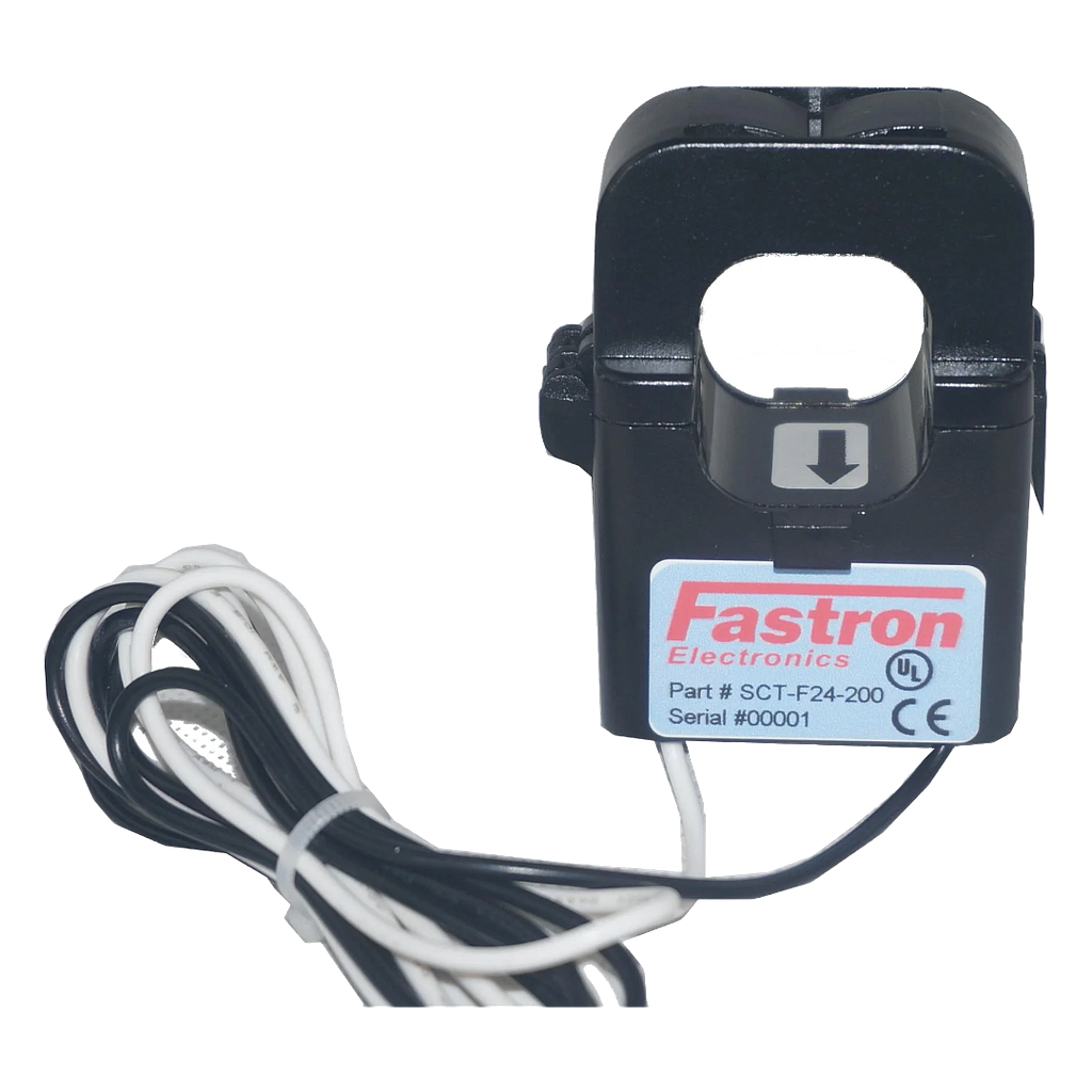 [FE 200/0.333V CT FP24] Fastron Electronics 200 Amp Rated CT - Split Core - 24mm (0.333V Secondary)