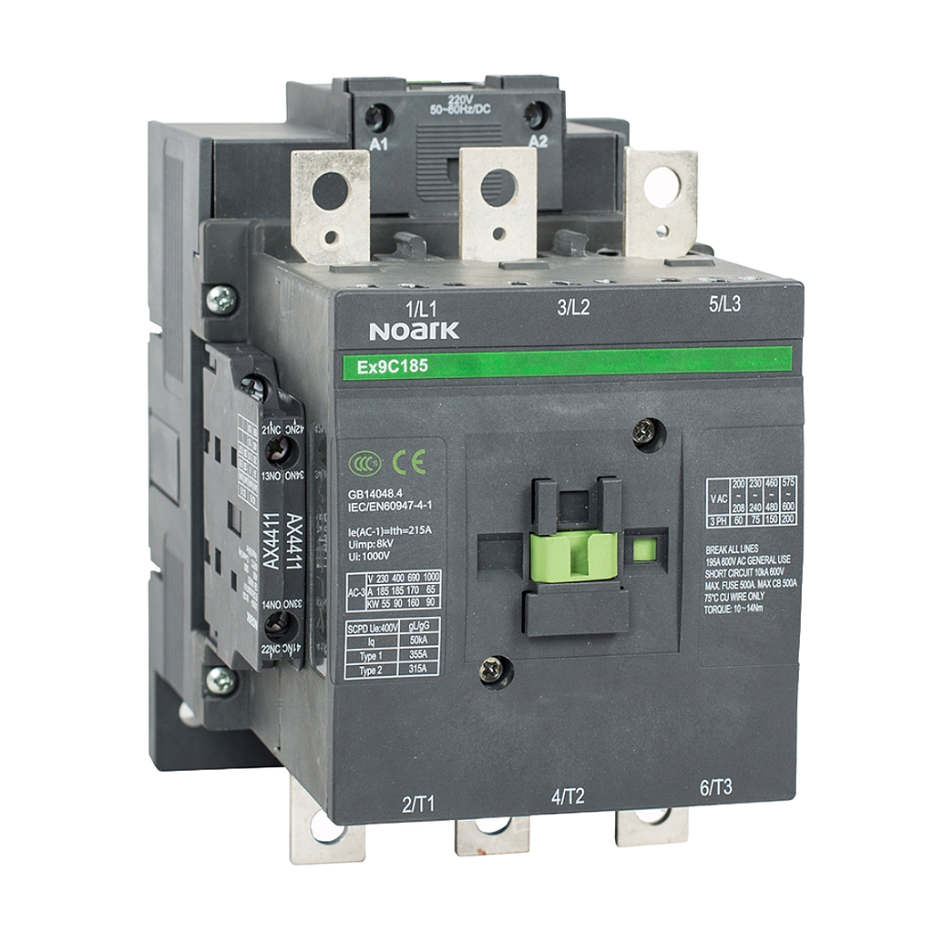[106219] Noark Ex9C Series 3 Pole 160A Contactor  (230V AC)