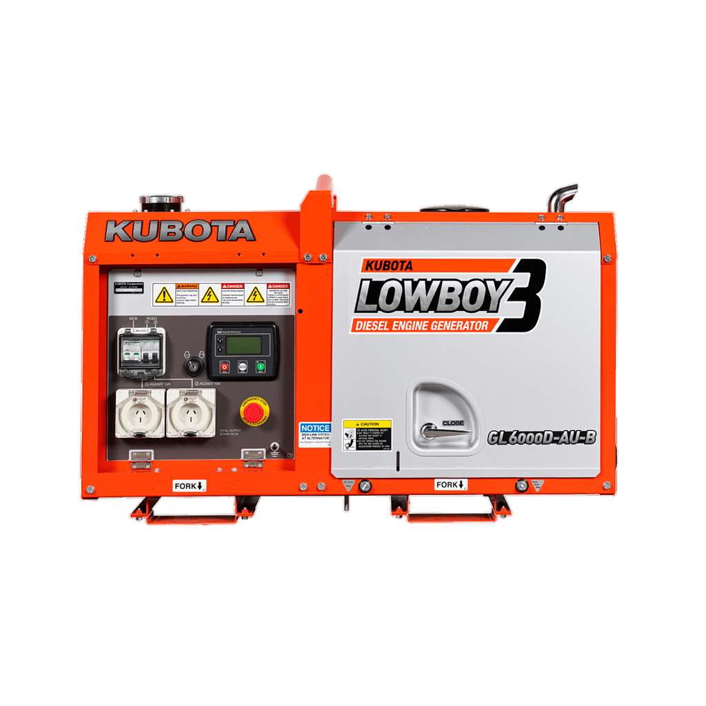 [GL6000D-AU-B] Kubota GL6000D-AU-B  5.5kVA Single Phase Diesel Generator