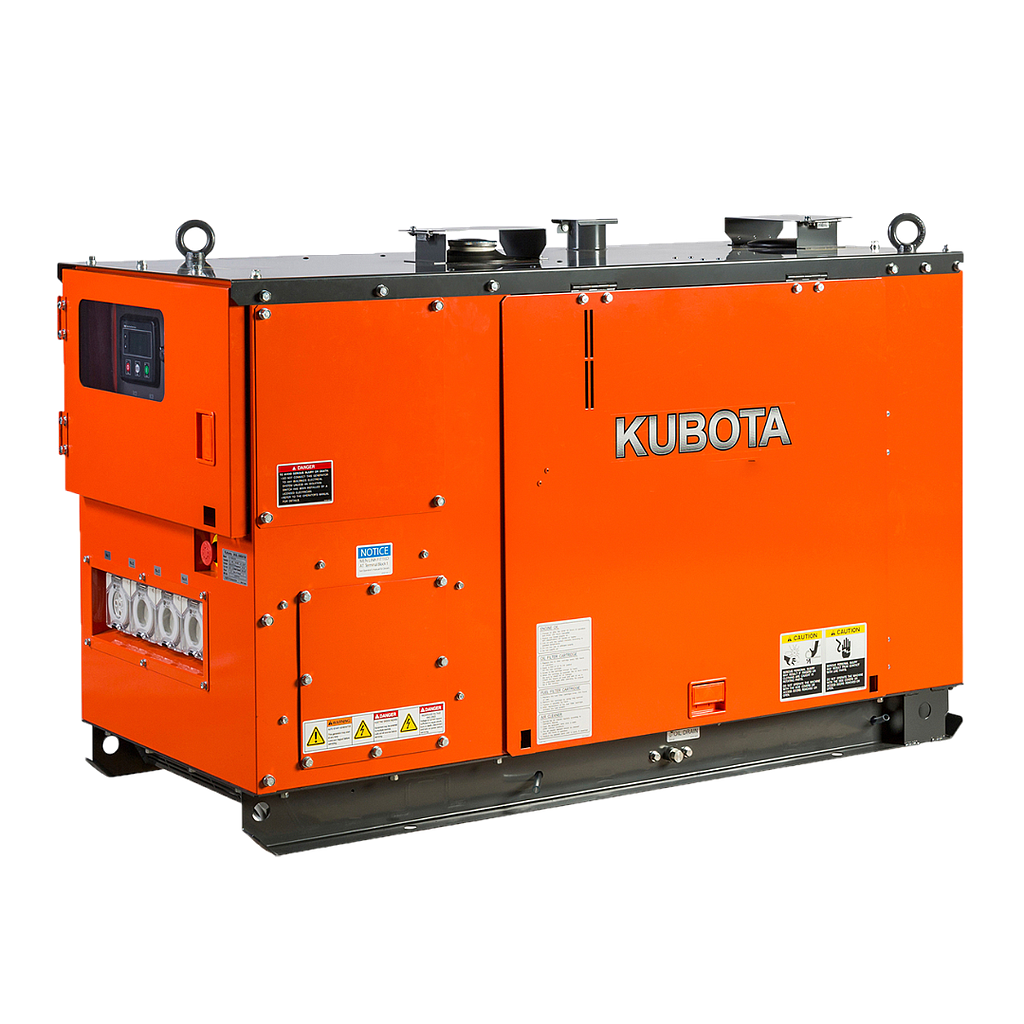 [KJ-T180-AU-B] Kubota KJ-T180-AU-B 19.8kVA (15.8kW) Three Phase Diesel Generator