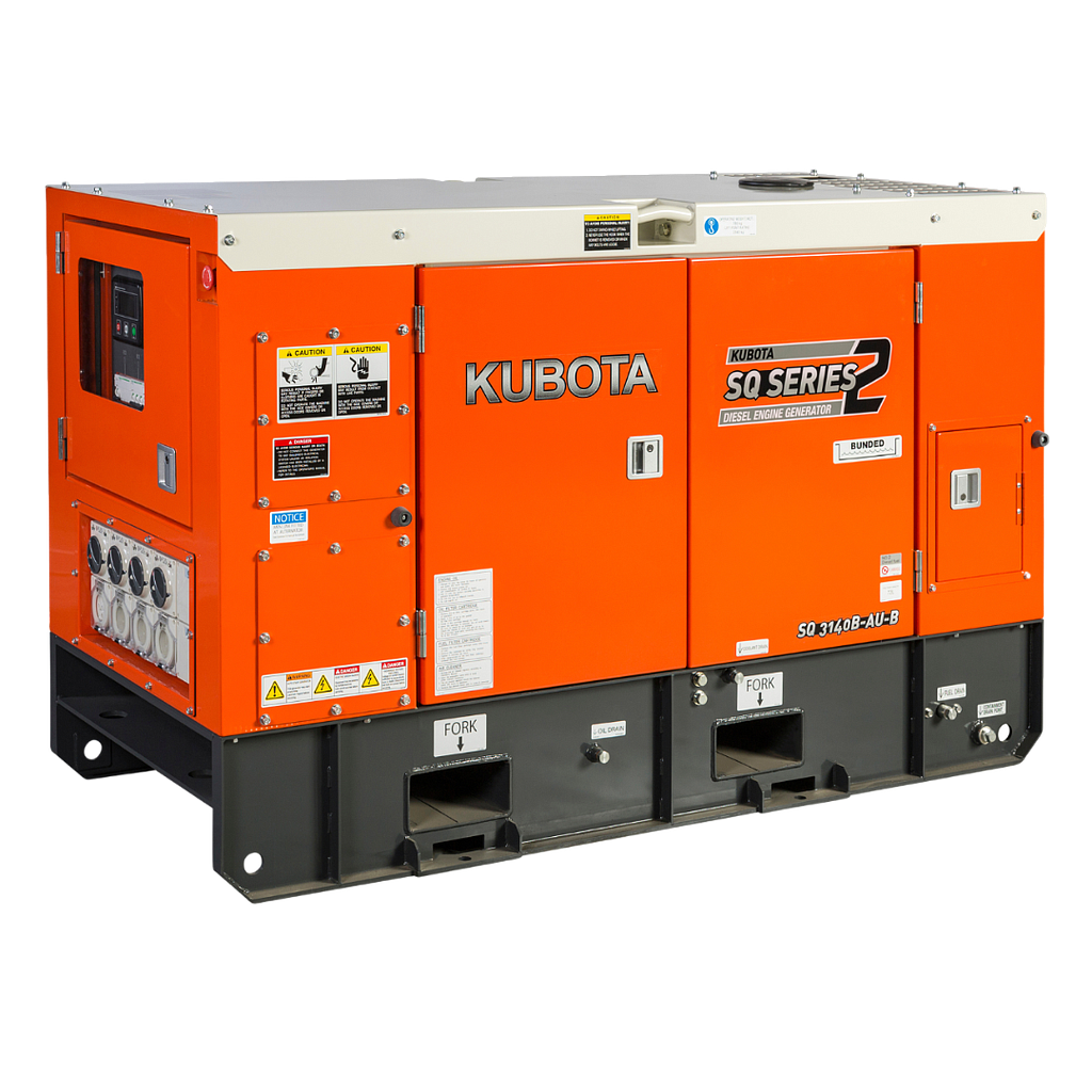 [SQ-3140B-AU-B] Kubota SQ-3140B-AU-B 15.4kVA (12.3kVA) Three Phase Diesel Generator