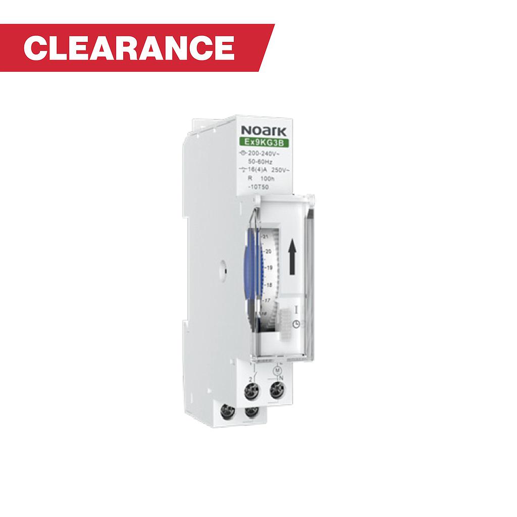 [EX9KG3B] CLEARANCE Noark Ex9KG3B 15A Analogue Timer Switch 24 Hour With 100 Hour Battery Backup Single Pole