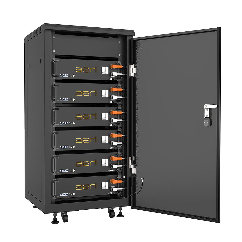 [LiFe2-CAB6] AERL IP20 Indoor Battery cabinet - Slots 6 x LiFe2-5120S Batteries 