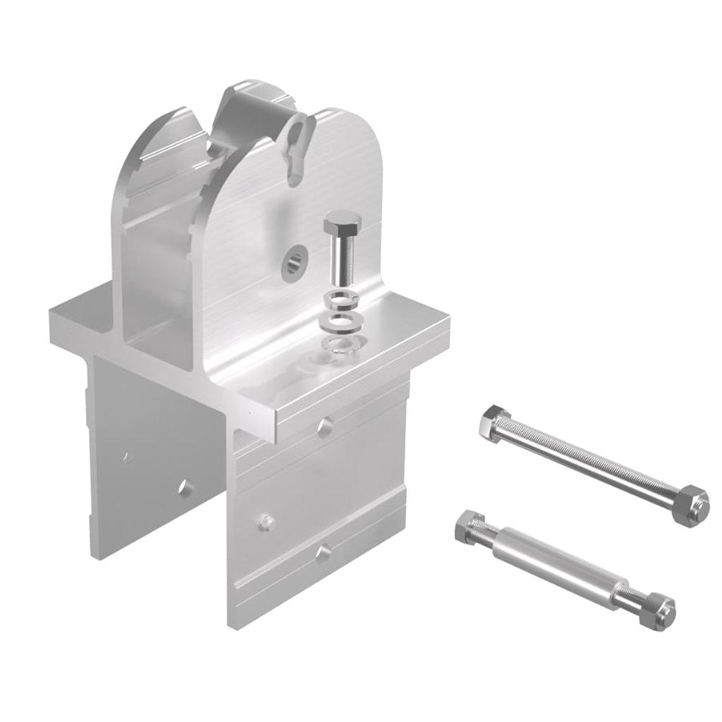 [ER-PH-CP/A/B] Clenergy PV-ezRack SolarTerrace II-A ER-PH-CP/A/B Post Head for C-post with Grounding and Bushing