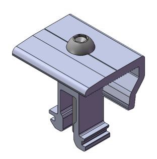 [ER-EC-28/42/L50] Clenergy PV-ezRack, Zano End Clamp 28-42 mm, Length 50mm