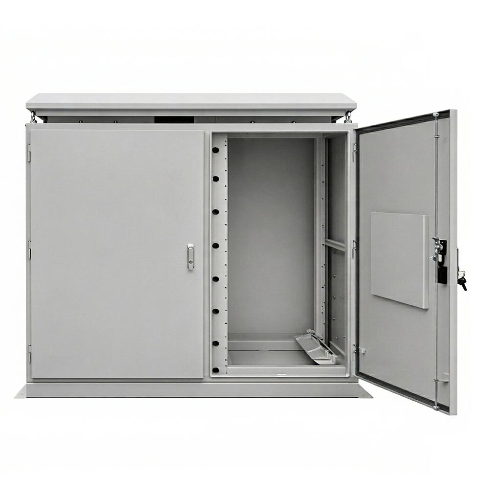[TOR8] PowerPlus Energy T Rack Series 8 x 3RU Battery Cabinet With 250A DC Circuit Breaker IP55 Indoor / Outdoor Floor Mounted Cabinet