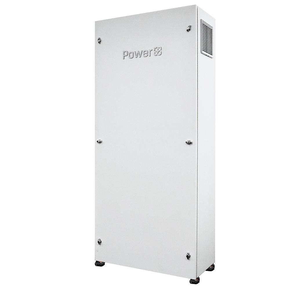 [PEF8] PowerPlus Energy 8 x 2RU Battery Cabinet With 250A DC Circuit Breaker IP54 Indoor / Outdoor Floor Mounted Cabinet