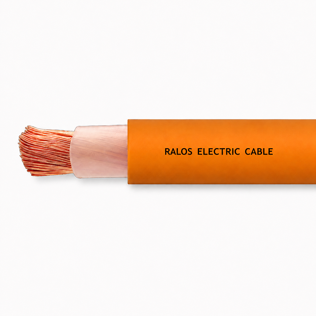 [HF1X50SDI] Ralos 50mm2 Single Core DC Cable - HFS 110deg SDI 0.6/1kV Orange Per Metre